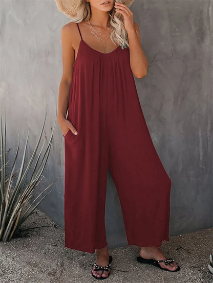 🔥Hot Sale 49% off 🔥Ultimate Flowy Jumpsuit with Pockets✨Buy 2 Extra 10% OFF