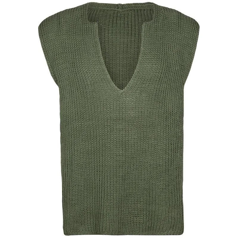 Abraham – ärmelloser strickpullover für herren