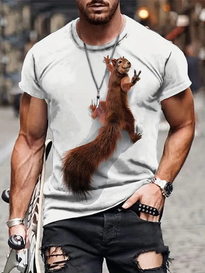 Mark - hemd mit eichhörnchenmuster für männer