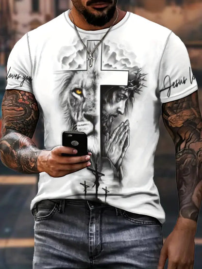 John – bequemes grafik-t-shirt für männer