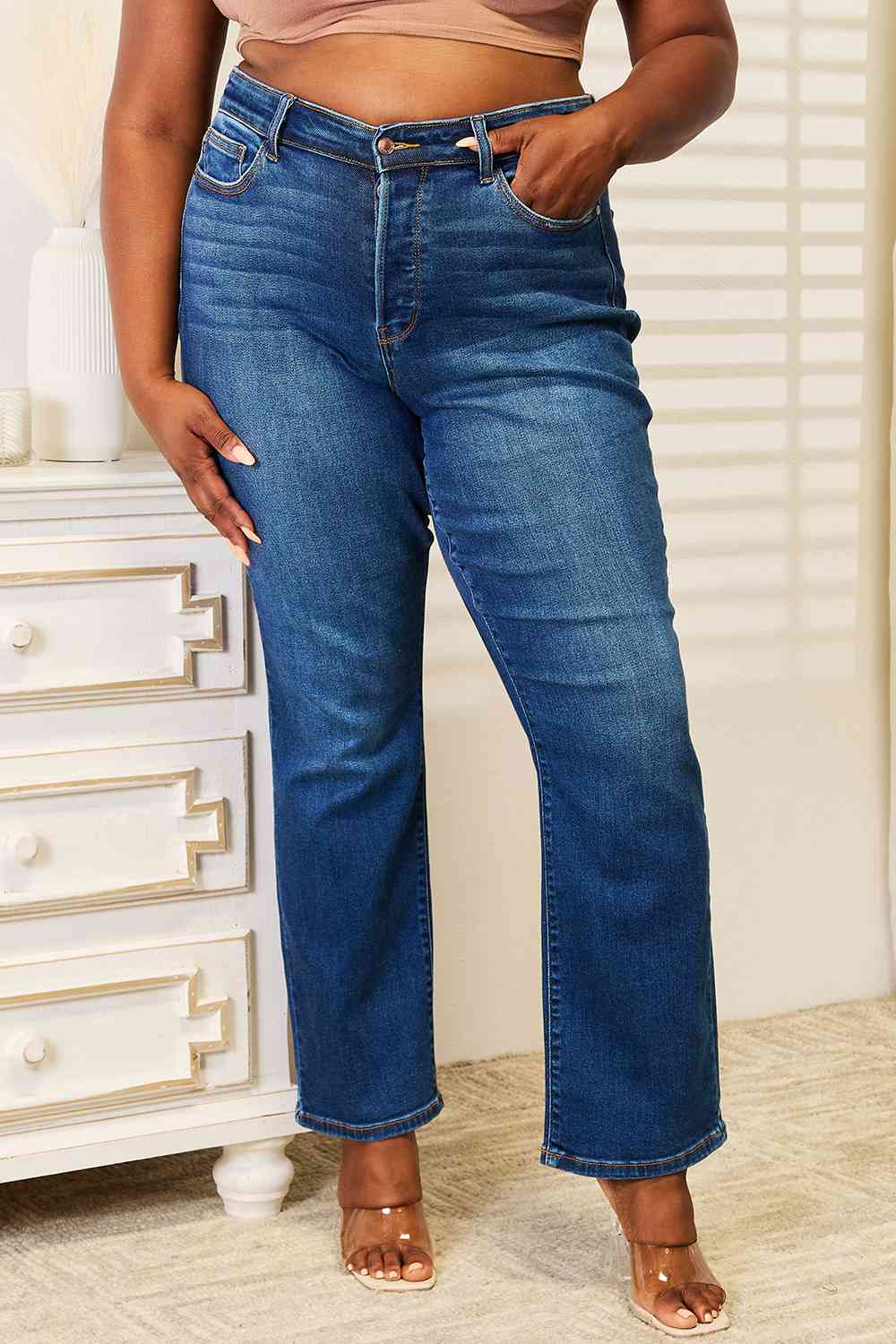 Judy Blue - Geradlinige Denim-Jeans