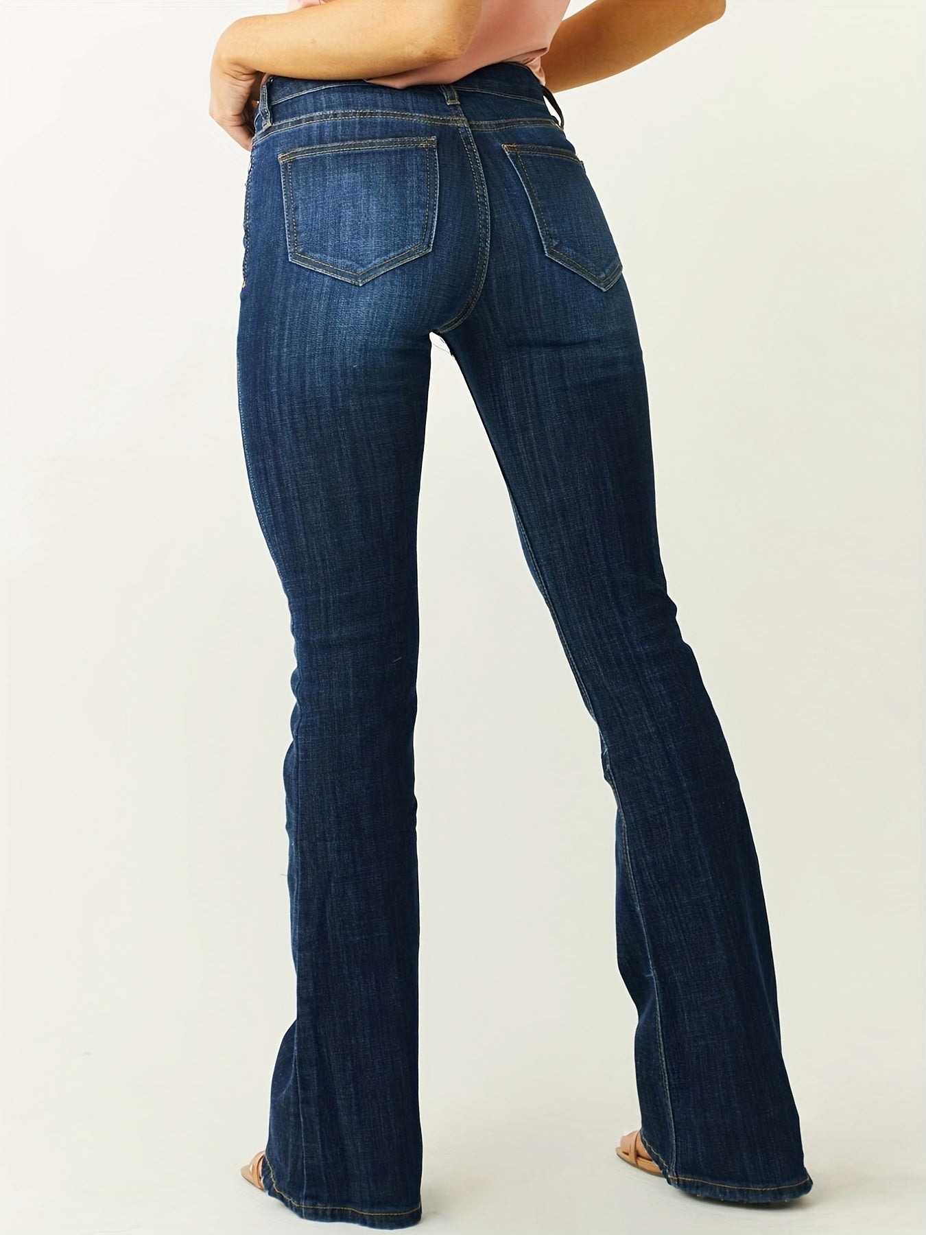 Trendige Bootcut-Jeans Blau - Elena