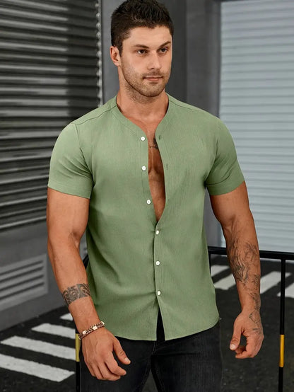 Nicholas – lässiger button-Up für herren