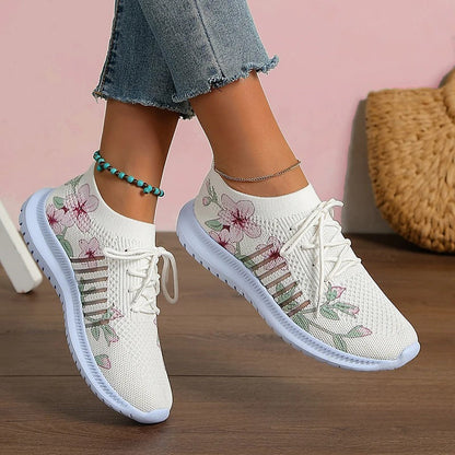 Amelia  - Bedruckte gestrickte Sneakers