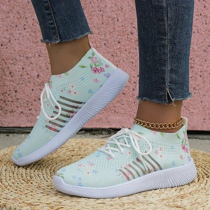 Amelia  - Bedruckte gestrickte Sneakers