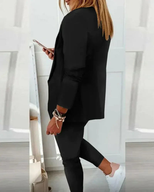 Belle™ - Broek met koord en blazer Set