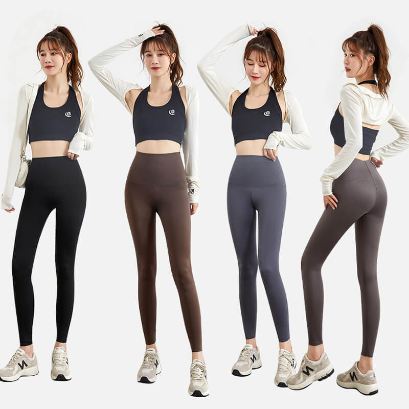 Nahtlose High-Waist Fitness-Leggings