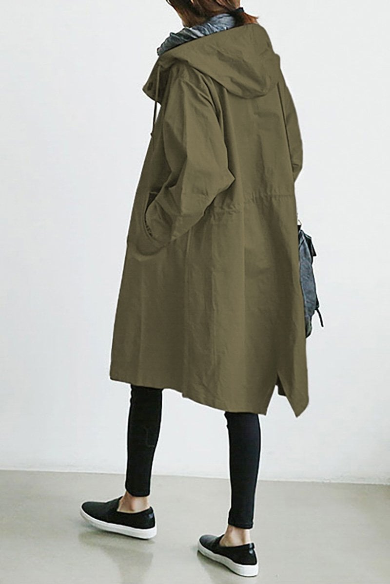 Helena – Wasserdichter Trenchcoat mit Kapuze