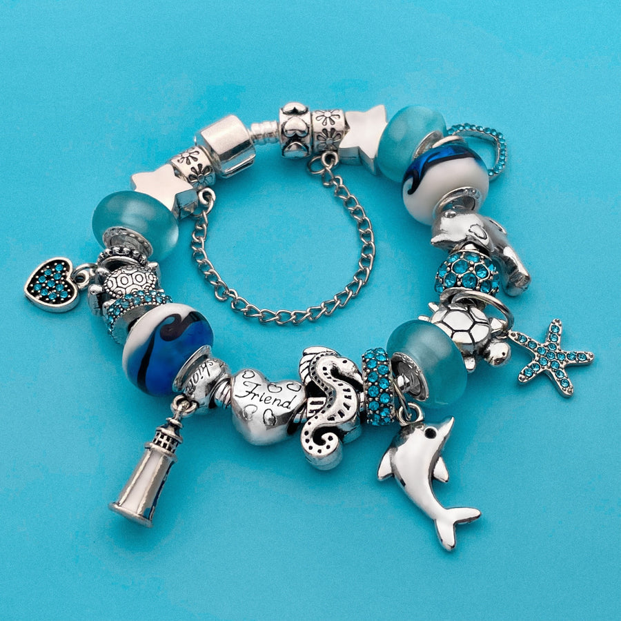 Charm-Armband „Defend the Dolphins“
