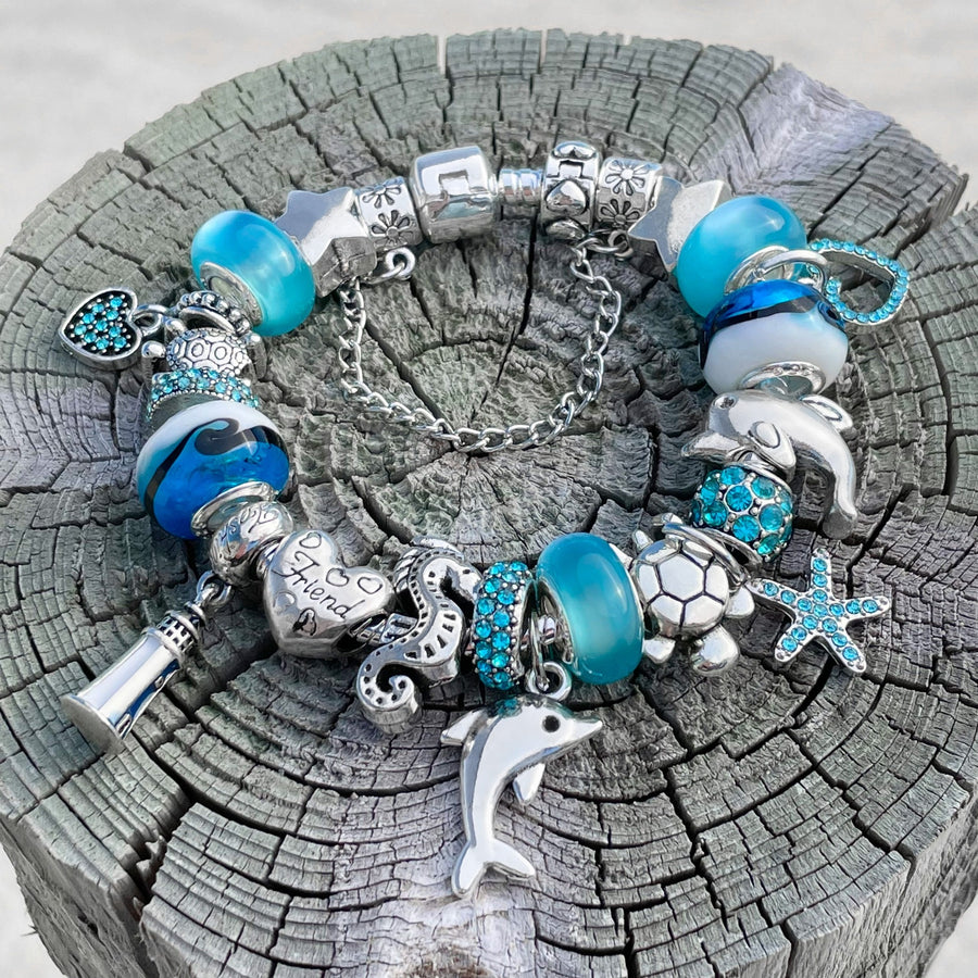 Charm-Armband „Defend the Dolphins“