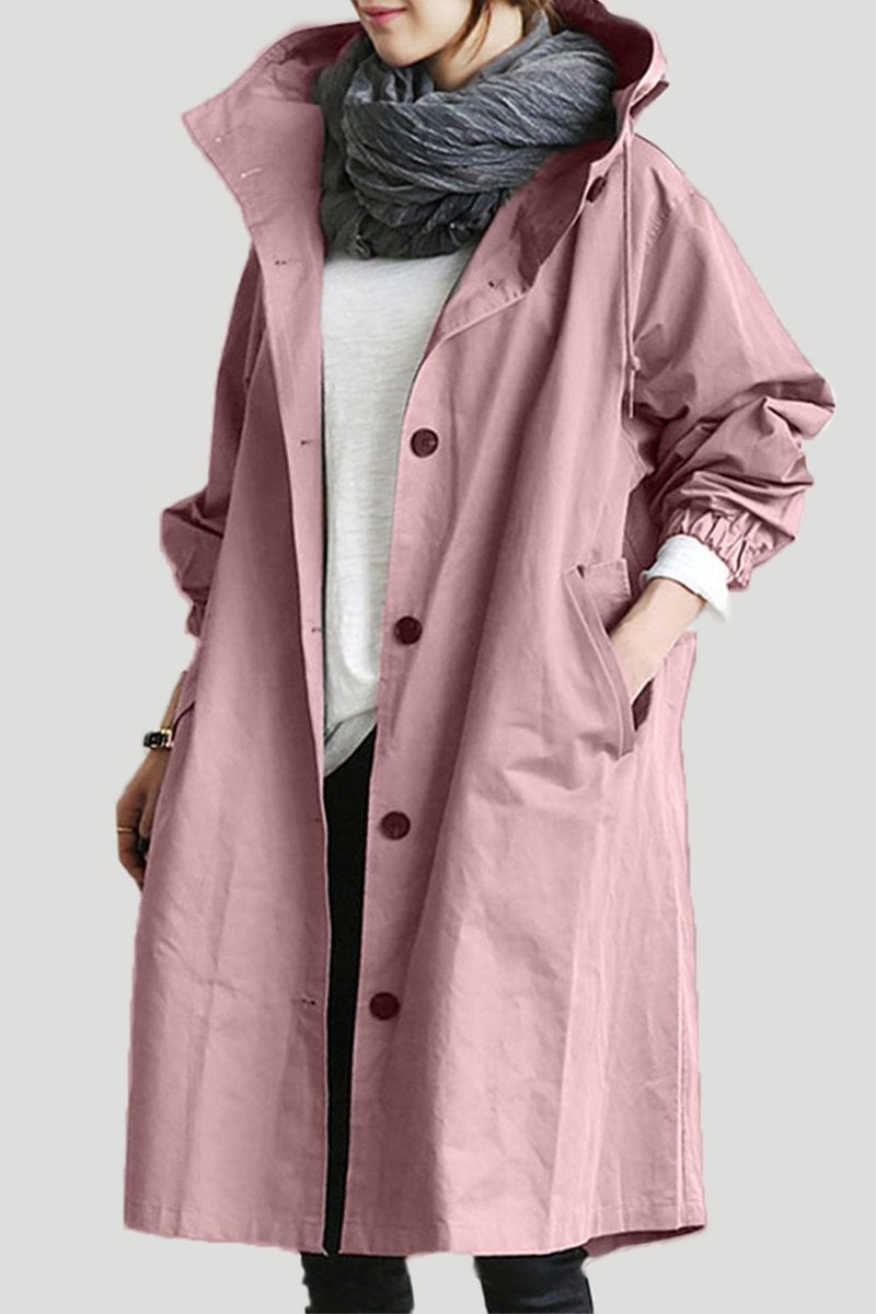 Helena – Wasserdichter Trenchcoat mit Kapuze